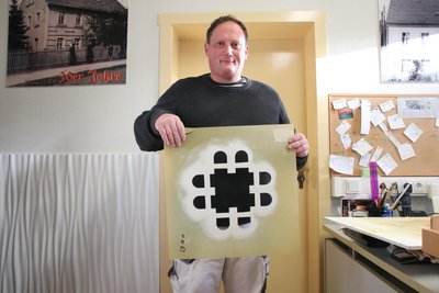 Michael Blank hat für seine Meisterarbeit Schablonen anfertigen müssen.