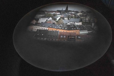 So zeigt sich der Blick auf die Stadt durch die Camera Obscura.