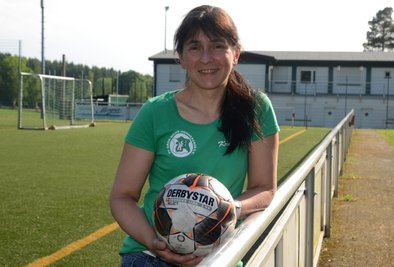 Kristina Werner hält bei den Wernesgrüner Fußballerinnen fast alle Fäden in der Hand. Großes Tamtam ist ihr dennoch eher unangenehm. 