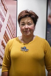 … oder als auffälliger Schmuck bei Oldriska Hlavancova. 