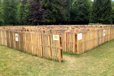 Zum zweiten Mal wird in Rodewisch ein Labyrinth aufgebaut. Der "Offene Bürgertreff" organisiert es.
