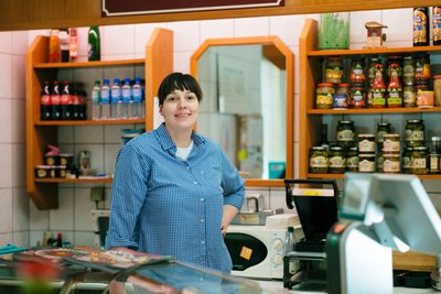 Nora Seitz ist Chefin der Fleischerei Thiele auf dem Sonnenberg. Die Erfahrungen als Handwerksmeisterin will sie in Berlin einbringen.
