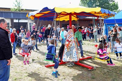Viel Abwechslung gibt es für die kleinen Besucher des Festes in Trünzig.