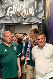 Seltene Einblicke boten sich den Gästen beim Rundgang durchs Stadion.