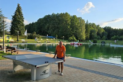 Schwimmmeister René Dietsch kommt werktags erst nach 19 Uhr zur Ruhe, wenn sich die Besucher auf dem Heimweg befinden.