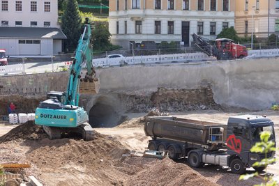 Bergbauschäden im Bereich Wilischstraße und Edeka-Baustelle erfordern ein Eingreifen.