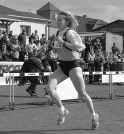 Bei den Läufen in der Region, wie hier beim Göltzschtallauf in Lengenfeld,gehörte Kristina Otto stets zu den Sieganwärterinnen. 