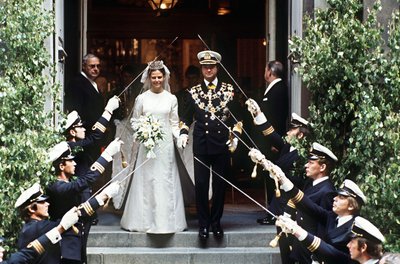 Traumhochzeit in Stockholm: Am 19. Juni 1976 geben sich König Carl XVI. Gustaf und Silvia das Jawort. (Archivbild)