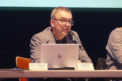Geschäftsführer Jörg Hänsel stellte die Arbeit des Präsidiums vor.