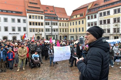 Dompfarrer Gunnar Wiegand warnte in Freiberg vor Mehrheiten der AfD in der Kommunalpolitik.