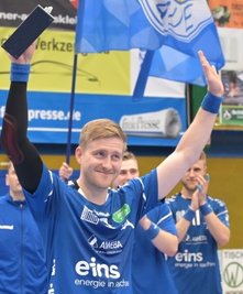 Kehrt als Co-Kommentator in die Erzgebirgshalle zurück: Aues früherer Kapitän Eric Meinhardt moderiert das Heimspiel des EHV gegen den VfL Gummersbach bei Sportdeutschland TV mit. 