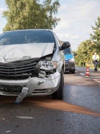 Verkehrsunfall auf der B 101 Ortsausgang Freiberg. 