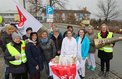 Innerhalb einer "aktiven Mittagspause" hatten Gewerkschaftsmitglieder bereits im März ihren Forderungen Nachdruck verliehen.