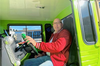 Mario Svoboda lenkt im Oktober die Silberstadtbahn. 
