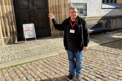 Laut Domführer Torsten Lange ist das Interesse an den Führungen durch den Dom in Freiberg derzeit sehr groß. 