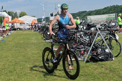 Philipp Dressel-Putz vom SC Plauen 06 gewann beim Koberbachtal-Triathlon über die olympische Distanz. 