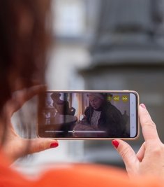 Die App lässt auch Barbara Uthmann lebendig werden. 