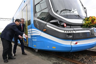 Erst im April wurde eine Straßenbahn auf den Namen der chinesischen Partnerstadt Taiyuan getauft. Am Freitag folgt die nächste.