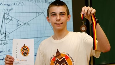 Amos Vogel ist ein echter Spezialist, wenn es um Mathe- oder Geometrieaufgaben geht.