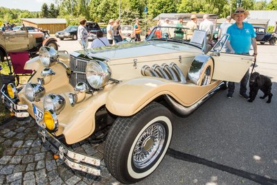 Peter Hänse war mit seinem 1985 gebauten Gatsby aus Zeitz angereist.