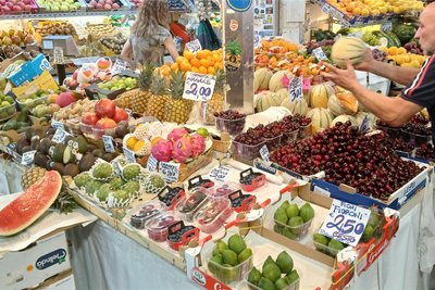 Obststand im Mercato Trionfale.