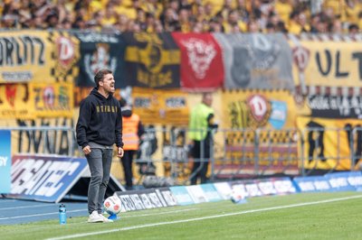 Trainer Thomas Stamm konnte mit Dynamo Dresden die gute Tendenz in der Rückrunde nicht bestätigen. In Braunschweig gab es eine Niederlage.