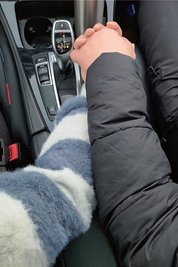 Wiedersehen auf einem Parkplatz.