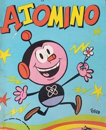 Comicheld Atomino: Freundliche Kernkraft hatte ein kurzlebiges Image.