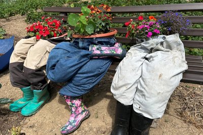Inmitten der Blumenwelt findet Maria Liebsch Ruhe und Energie für ihren Alltag.