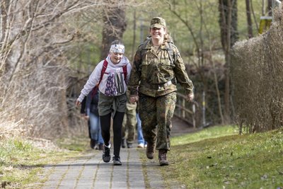 Auch Familienangehörige waren mit auf der Strecke.