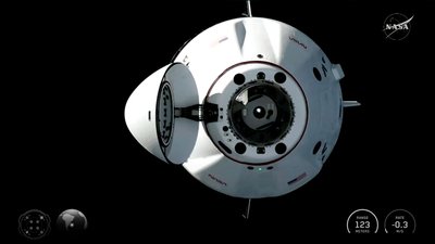 In der Dragon-Kapsel kam die SpaceX-Crew 12 im Februar auf die ISS.