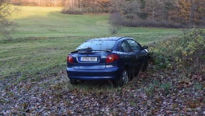 Dieser Renault steht nahe Hartmannsgrün am Feldrand. 
