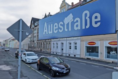 Die Auestraße in Glauchau wird stadteinwärts gesperrt.
