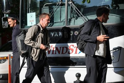 Bundestrainer Julian Nagelsmann bei der Ankunft am Teamhotel in Chicago. 