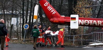 <p class="artikelinhalt">29. November 2008: Der Schwerverletzte sollte ins Krankenhaus geflogen werden. Die Rettungsaktion musste aber abgebrochen werden.</p>