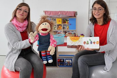 Elena Opp (l.) und Susann Höhl-Weißmann haben die Logopädiepraxis „Sprech-Zeit“ eröffnet.