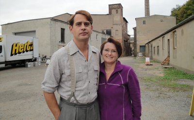 Anja Schmidt mit Moritz Bleibtreu 