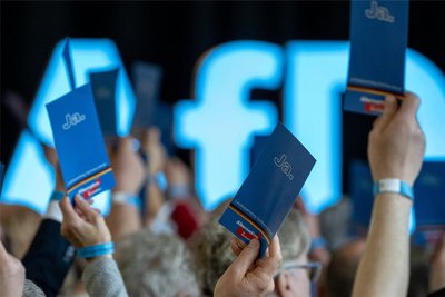 Vor dem AfD-Parteitag in Magdeburg sonnt sich die Partei im Umfragehoch. 
