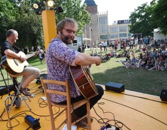 Auch mit der Fête de la Musique wurde der Parksommer in Chemnitz in diesem Jahr eingeläutet.