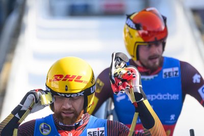 Toni Eggert (links) und Florian Müller verpassten als Vierter das Podest des Gesamtweltcups.