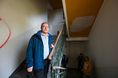 Das Eckhaus auf dem Sonnenberg ist das fünfte, das er in Chemnitz modernisiert.