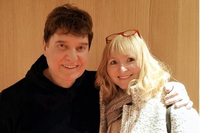 Frank Schöbel und Sabine Carolin Richter verbindet viele Jahre Freundschaft und Zusammenarbeit.