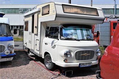 Von diesem Karmann-Wohnmobil auf Basis des letzten Barkas B-1001 wurde nur zwei Stück gebaut.