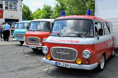 Dort, wo wieder rund 80 Fahrzeuge zu sehen waren, standen dieser Barkas B-1000 auch schon von 1961 bis 1991.