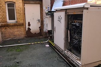 50.000 Euro Schaden an Mobilfunkstation - Die Anlage auf dem Gelände der Firma Moritz Hendel. 