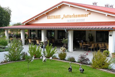Das Gasthaus Futterkammer in Frankenberg bietet 80 Plätze drinnen und hat eine große Terrasse.