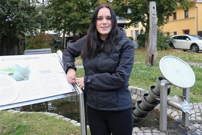 Architektur-Studentin Dorothee Brinnig bringt sich beim diesjährigen „Ab in die Mitte“-Projekt der Stadt Oederan ein.
