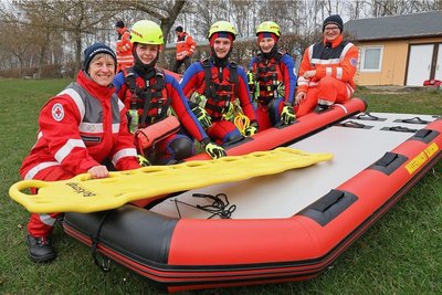 Die Gruppe der Wasserwacht Hohenstein-Ernstthal war dabei.