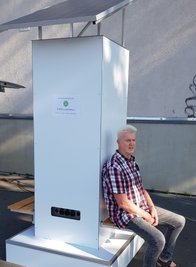 Auch die Sitze an der Ladestation werden gern genutzt.