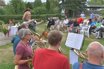 Der Posaunenchor Reinsberg unter Leitung von Constanze Böhme gab dem Gottesdienst einen festlichen Rahmen.